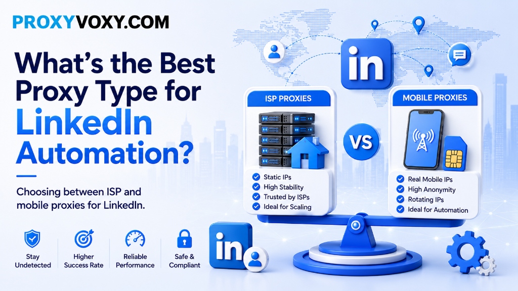 What's the Best Proxy Type for LinkedIn Automation? ISP vs. Mobile