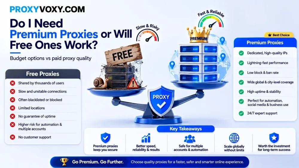 Free vs Premium Proxies: Which is Best?