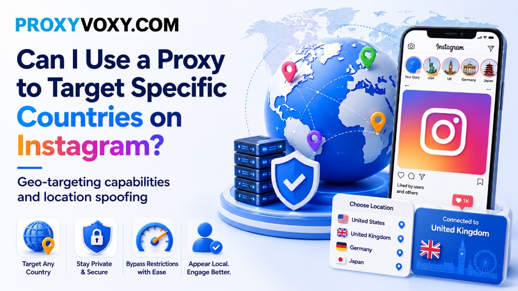 Can I Use a Proxy to Target Specific Countries on Instagram? Geo-Targeting Capabilities and Location Spoofing