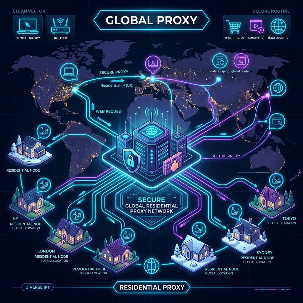 The Ultimate Deep-Dive into Residential Proxies: Architecture, Protocols, and Use Cases