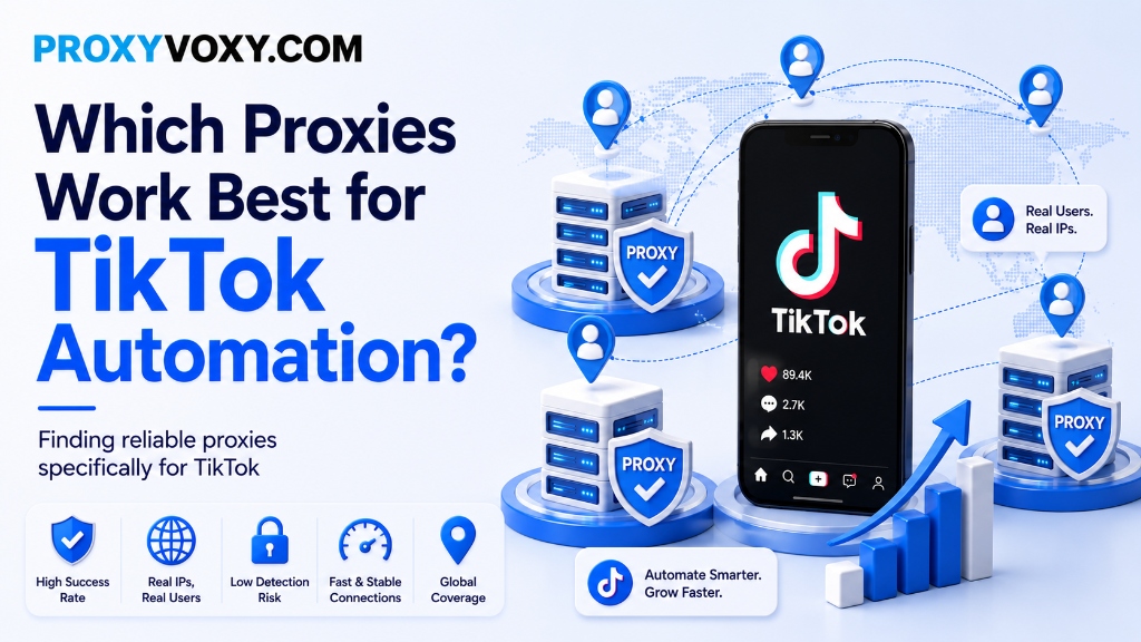 Which Proxies Work Best for TikTok Automation? Finding Reliable Proxies Specifically for TikTok